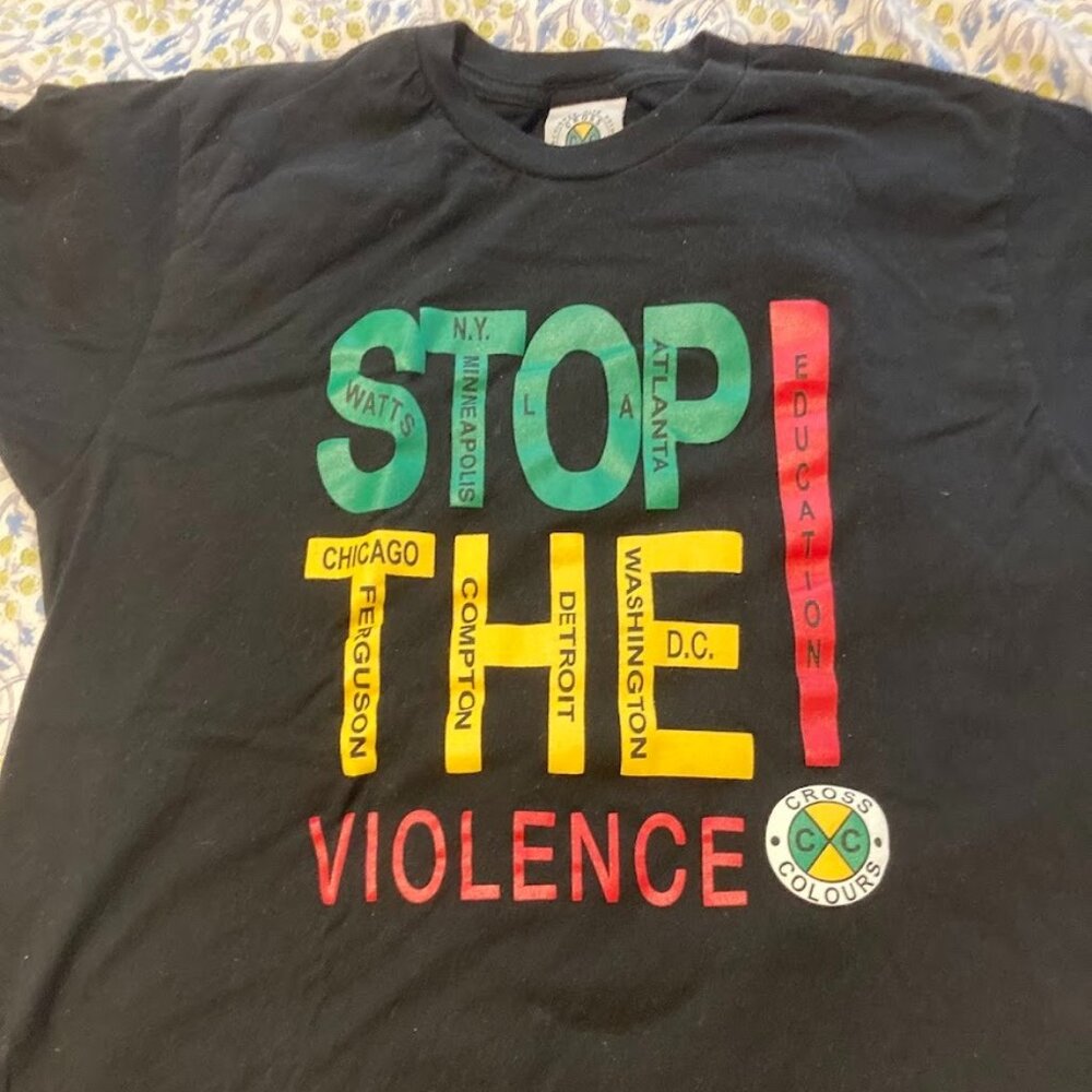 Cross Colours "Stop The Violence" vintage t-shirt (M)